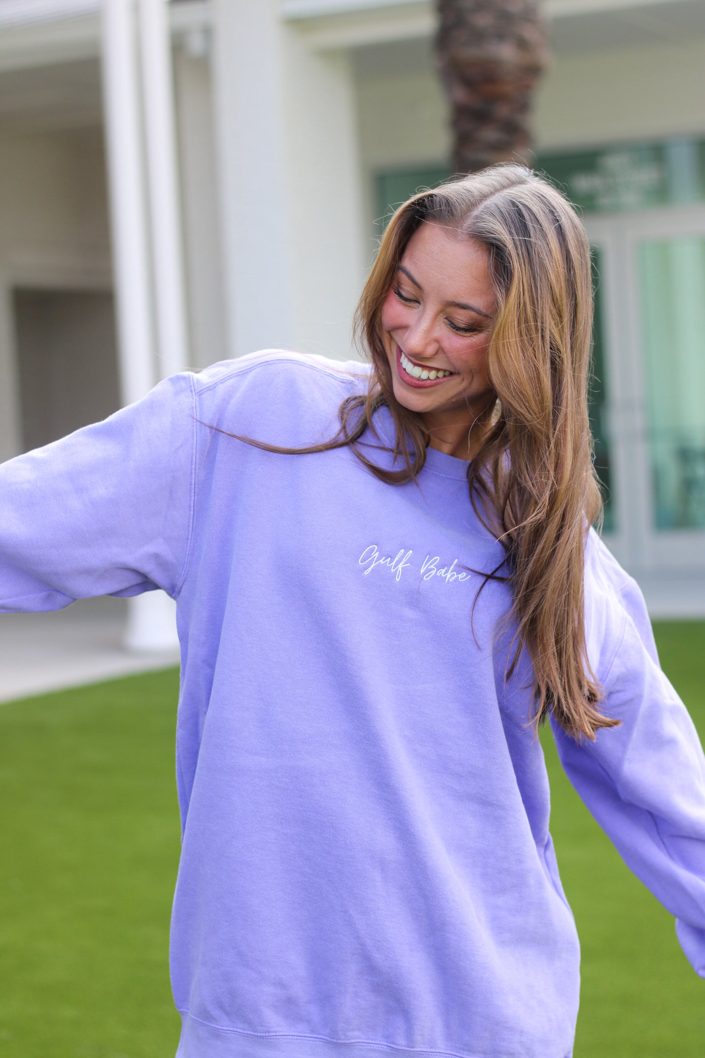 Gulf Babe Comfort Color Crewneck Sweatshirt